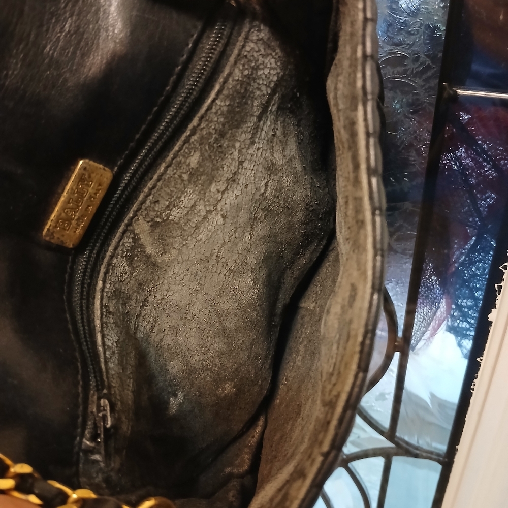 Bally Black Quilted Shoulder Bag with Gold Chain - Picture 15 of 15